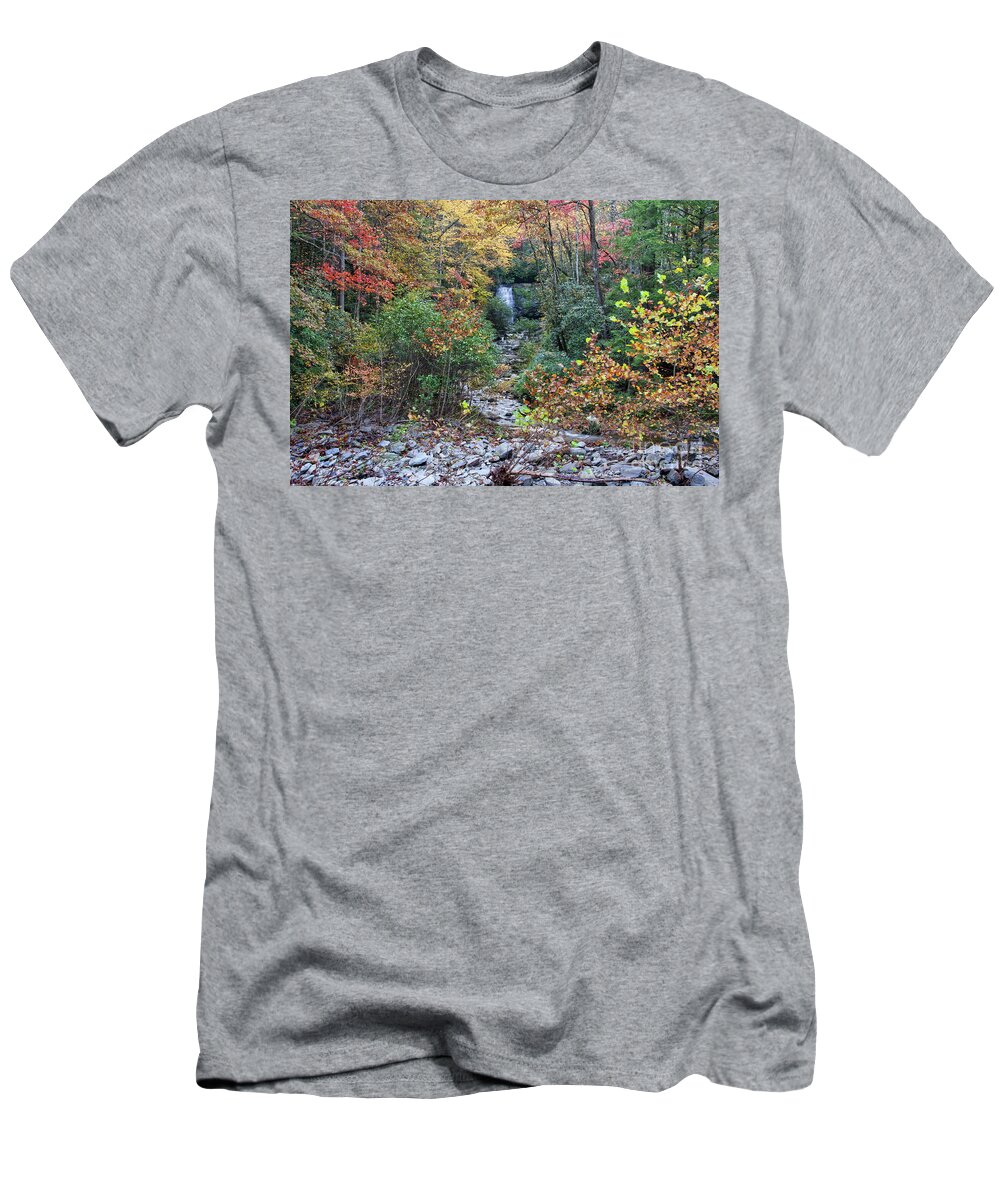 Smoky Mountains T-Shirt featuring the photograph Meigs Falls 13 by Phil Perkins