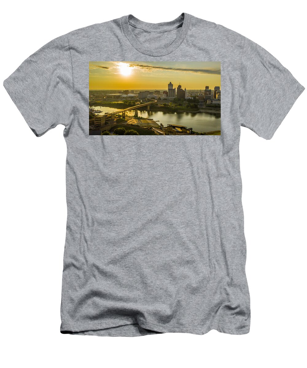 Memphis T-Shirt featuring the photograph Memphis Gold by DArcy Evans