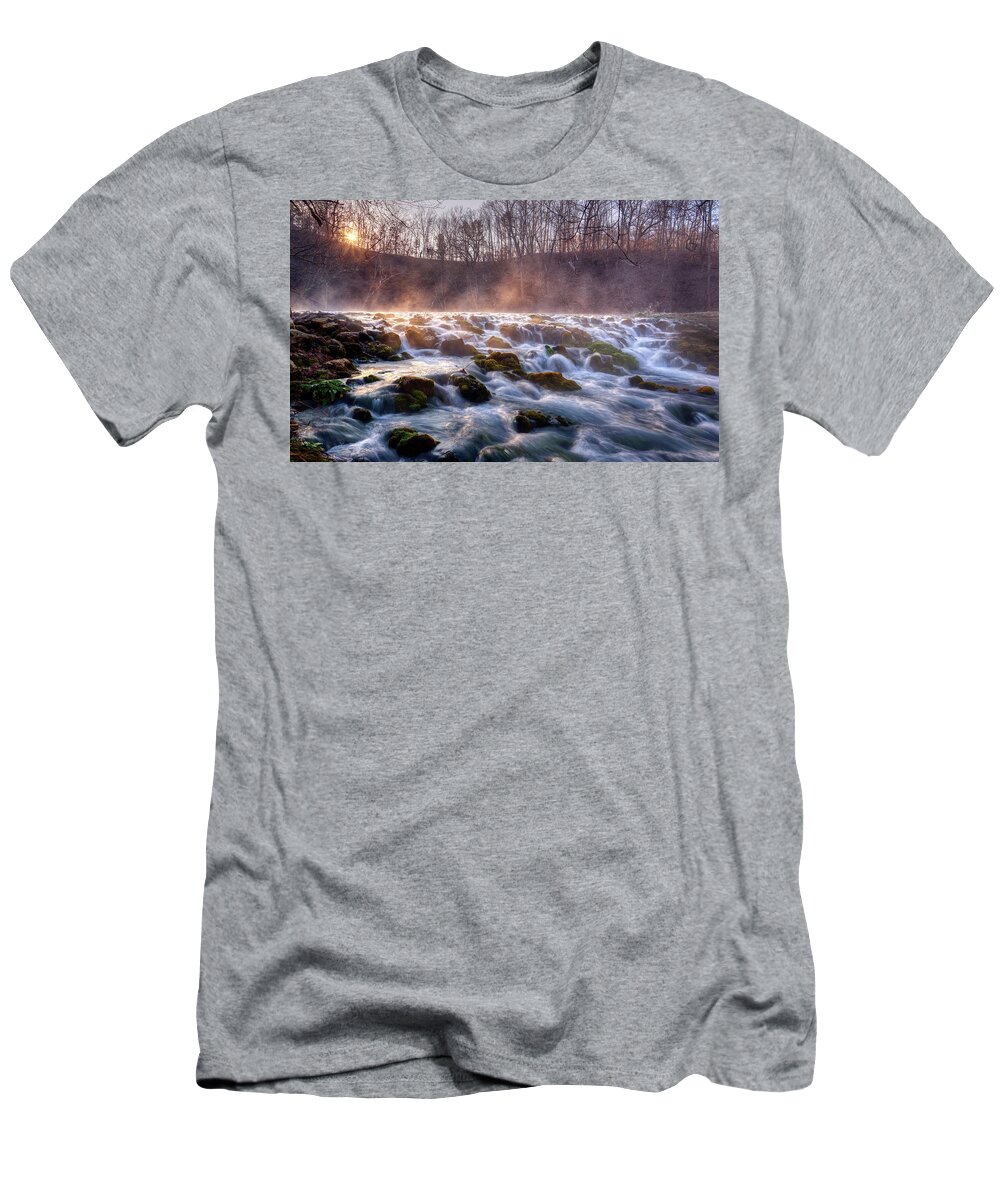 Sunrise T-Shirt featuring the photograph Meramac Spring II by Robert Charity