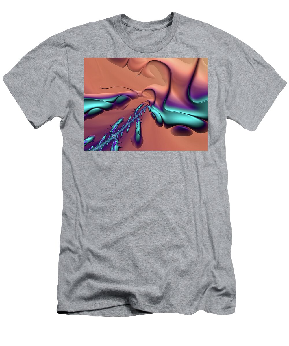 Abstract T-Shirt featuring the digital art Metamorphosis 1 by Manpreet Sokhi