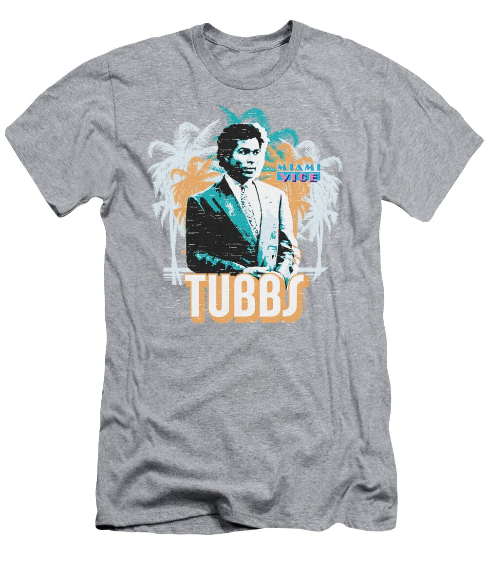 Winter Lion T-Shirt featuring the digital art Miami Vice 80s Tubbs by Brent Brock