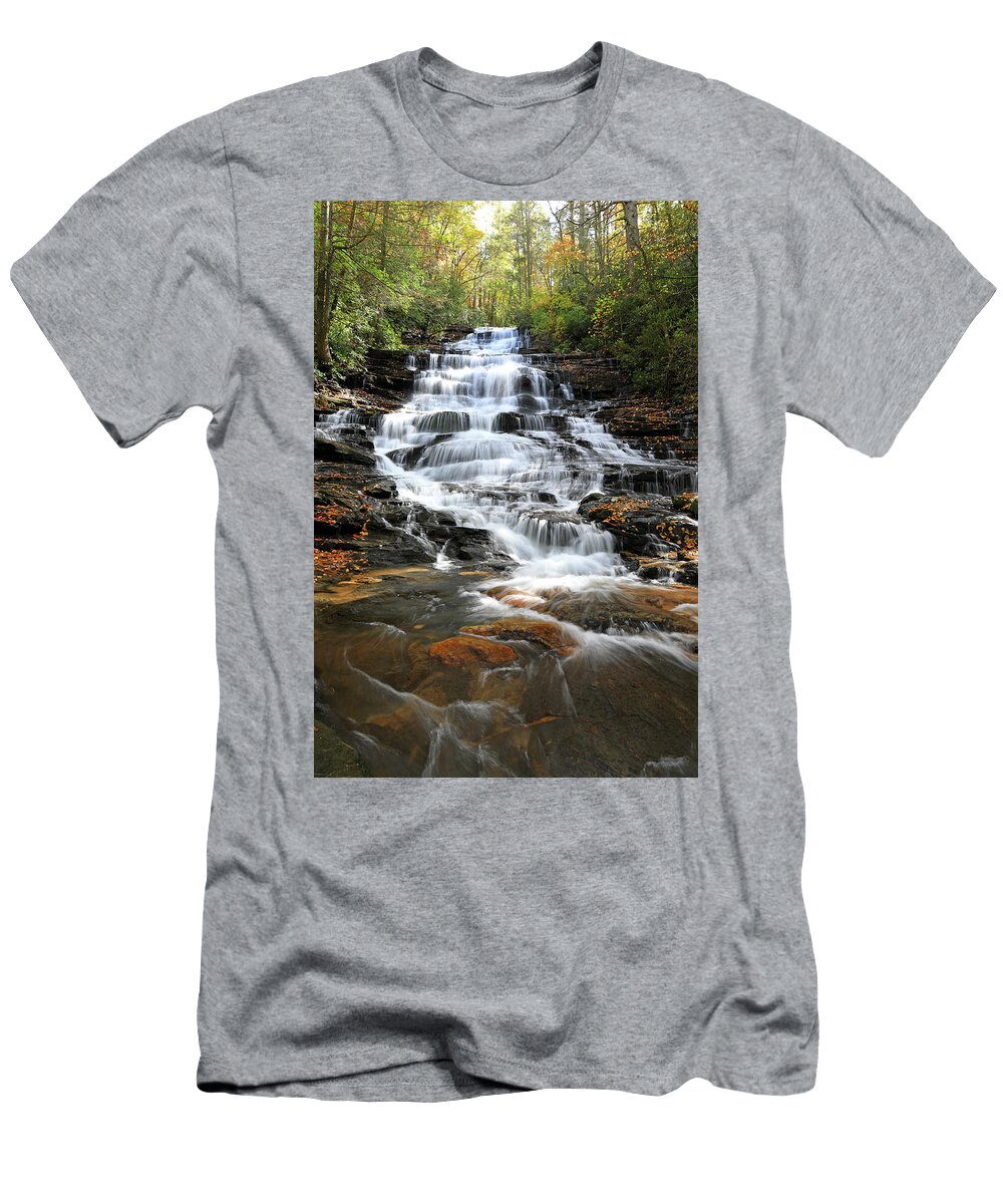 Waterfall T-Shirt featuring the photograph Minnehaha Waterfall - Georgia by Richard Krebs