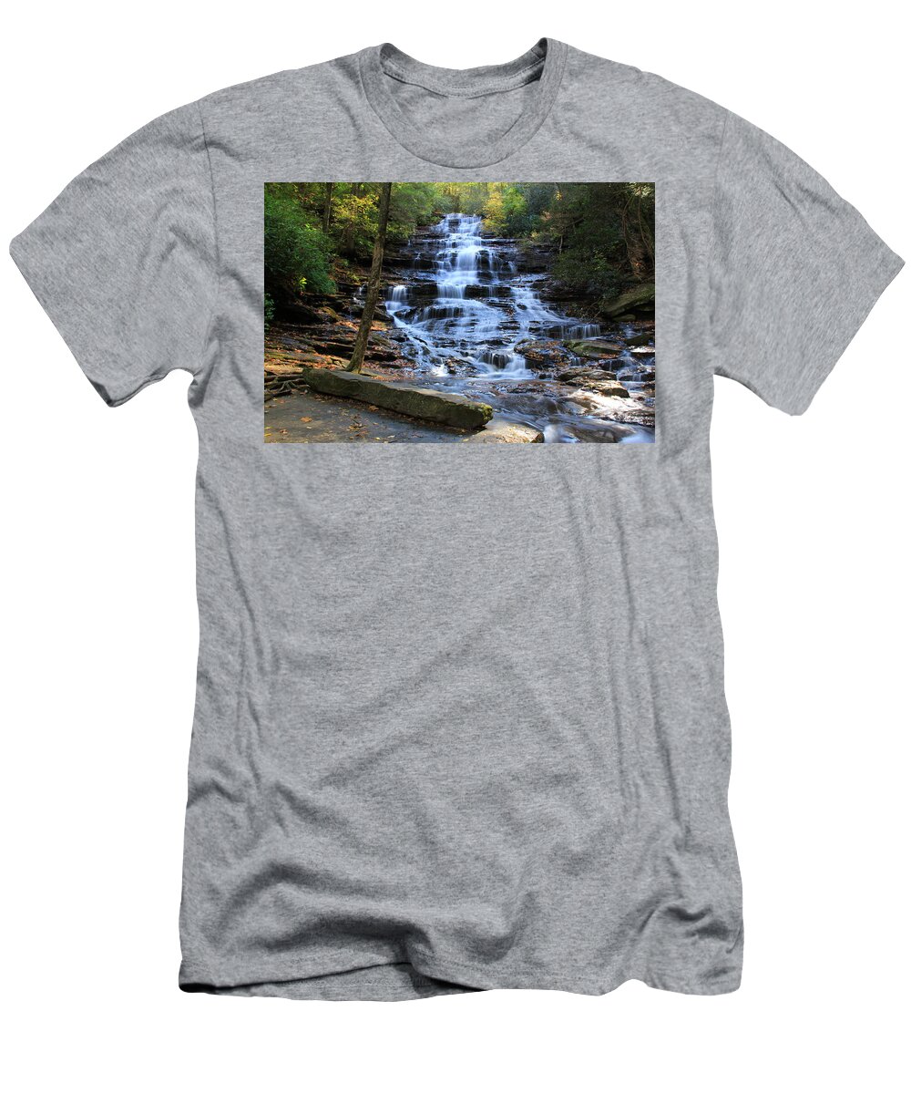 Waterfall T-Shirt featuring the photograph Minnehaha Falls 2 - Georgia by Richard Krebs