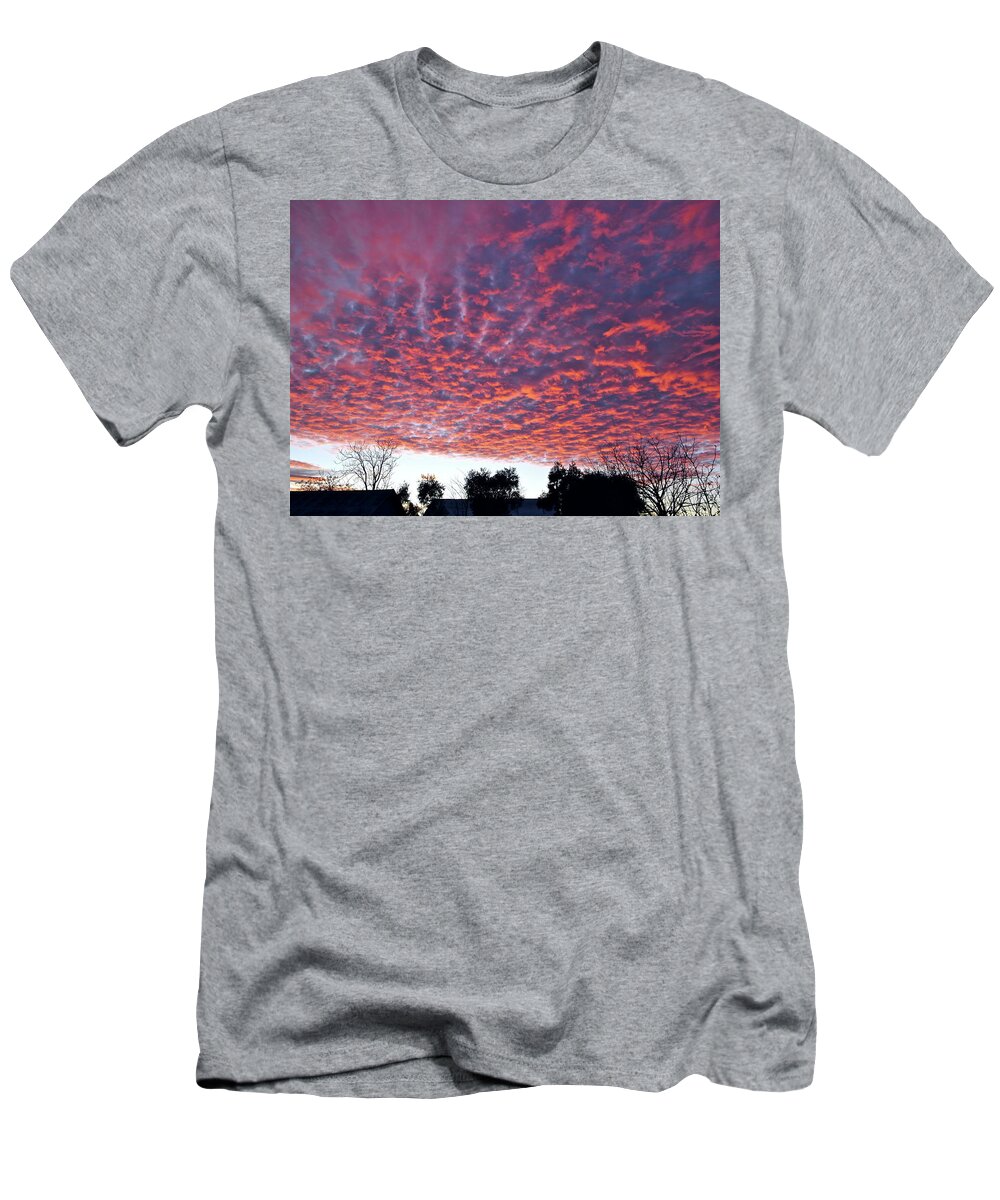 Sunset T-Shirt featuring the photograph Molten Lava Sunset by Michele Myers
