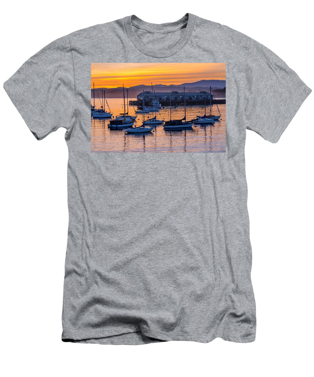 Monterey T-Shirt featuring the photograph Morning Light in Monterey by Derek Dean