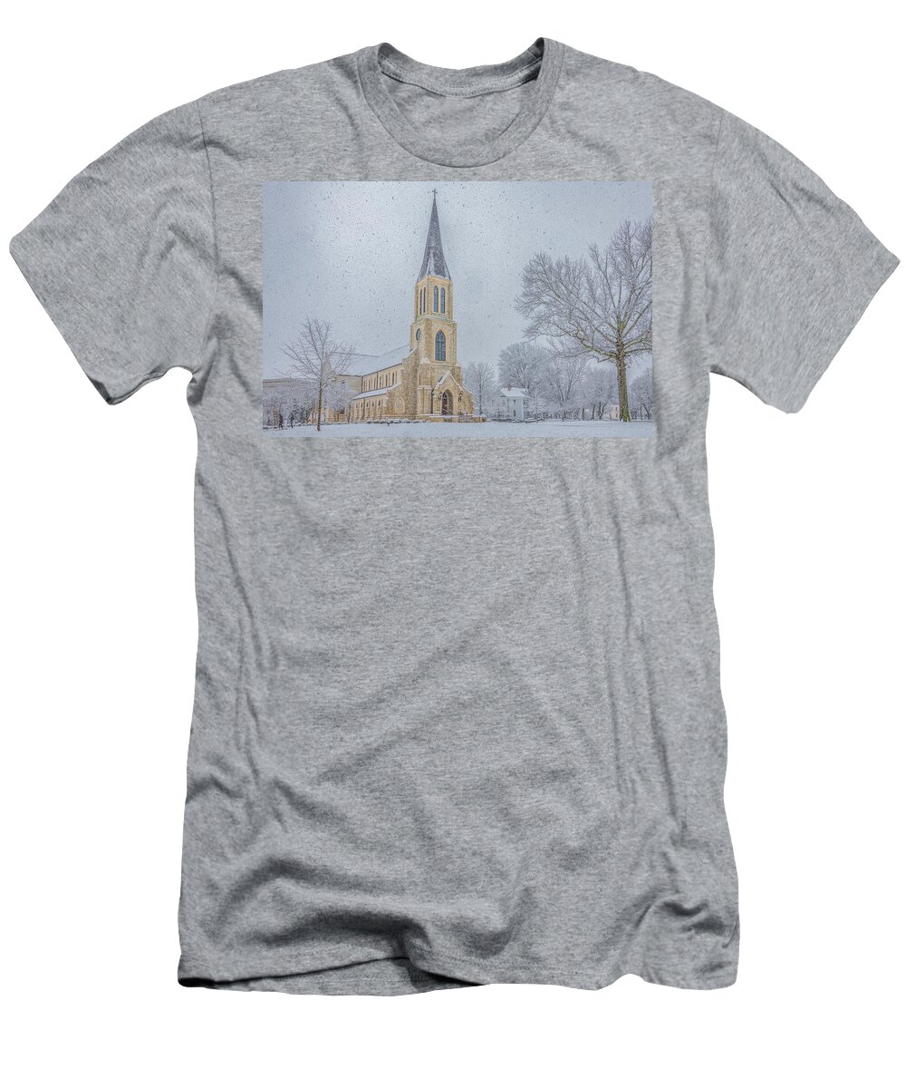 Lee University T-Shirt featuring the photograph Morning Surprise in February by Marcy Wielfaert