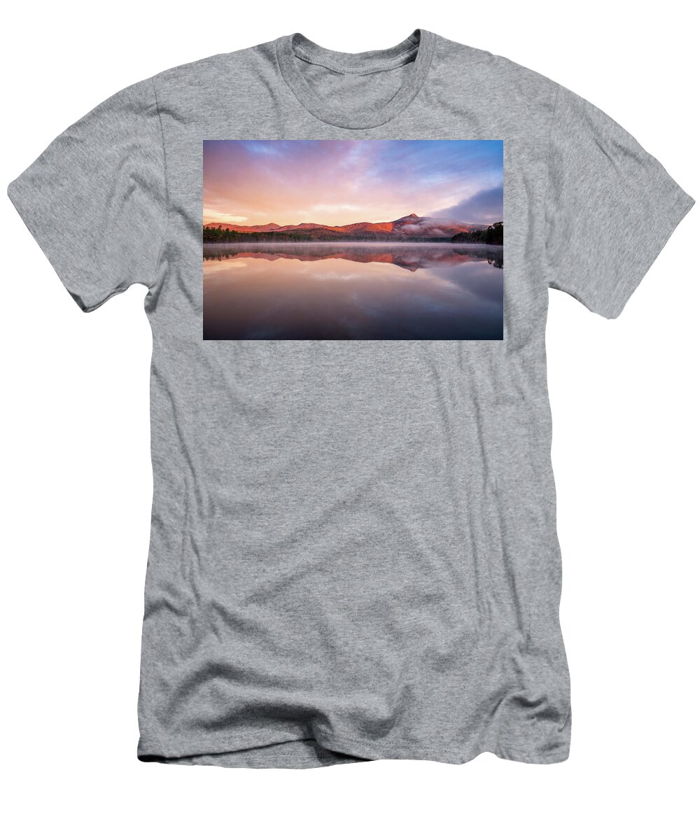 52 With A View T-Shirt featuring the photograph Mount Chocorua Autumn Mist by Jeff Sinon