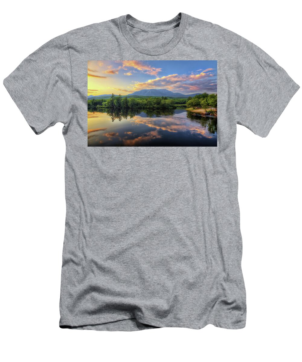 Mount Katahdin T-Shirt featuring the photograph Mount Katahdin Maine 34A0570 by Greg Hartford