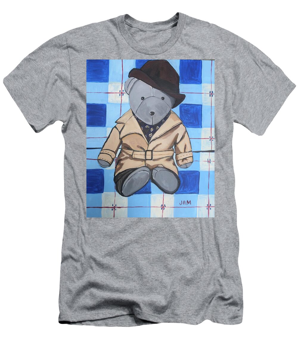  T-Shirt featuring the painting Mr.Bear Full House by Jam Art