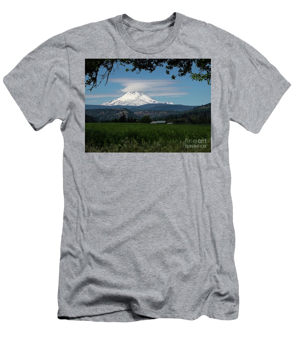 Landscape T-Shirt featuring the photograph Mt. Hood Glory by Sandra Bronstein