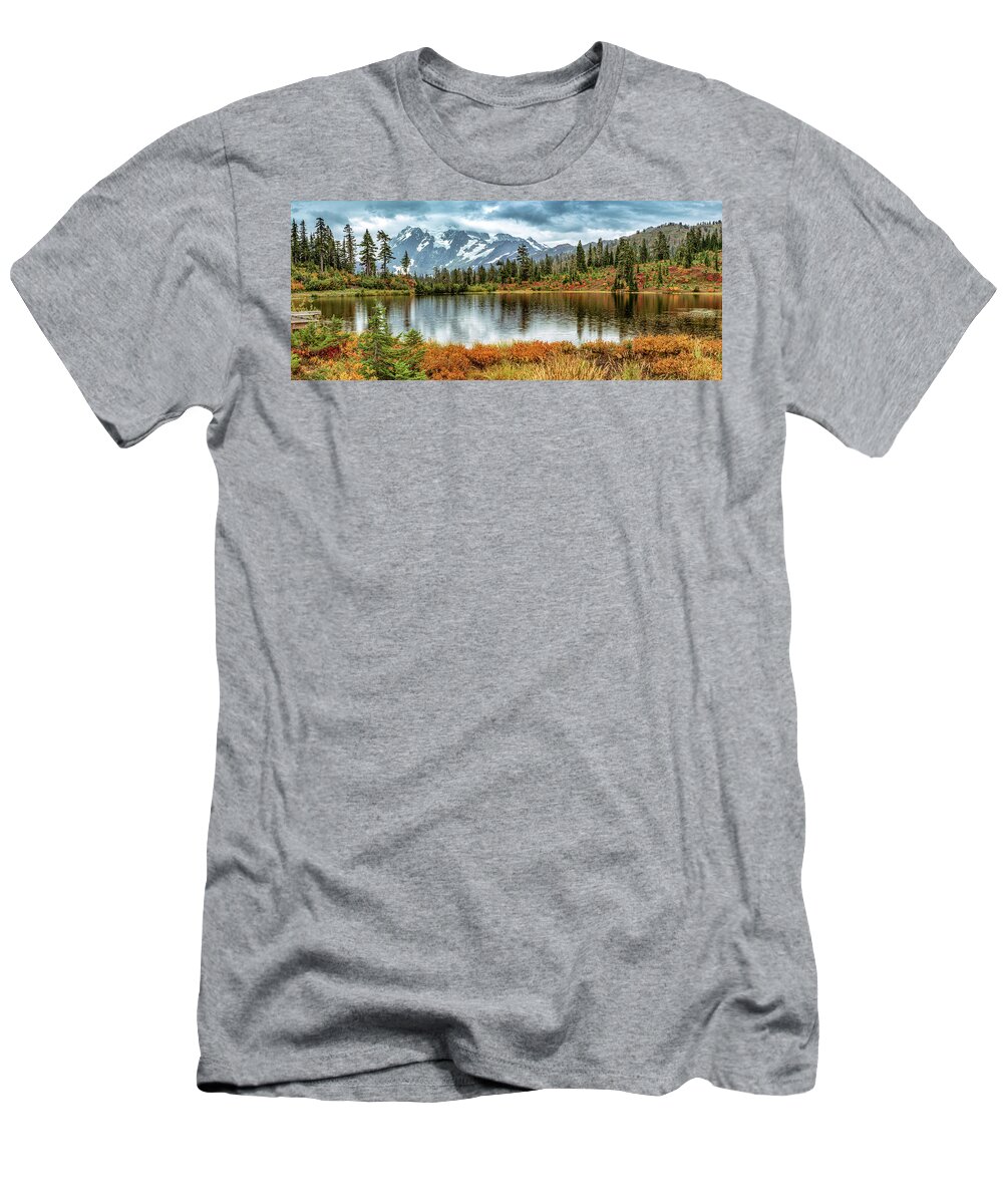 Fall T-Shirt featuring the photograph Mt. Shuksan Fall by Tony Locke