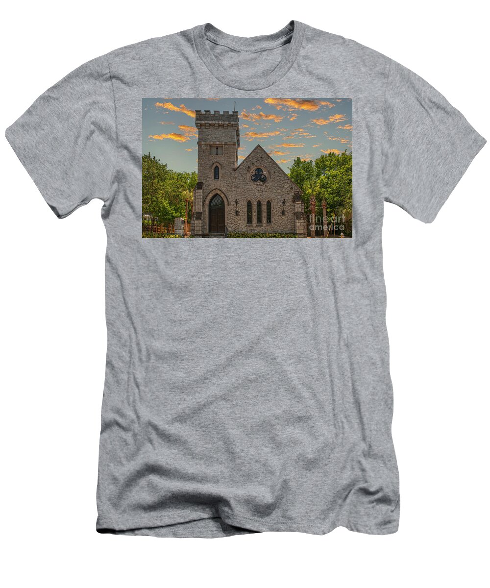 Mugdock Castle T-Shirt featuring the photograph Mugdock Castle on Sullivan's Island SC by Dale Powell