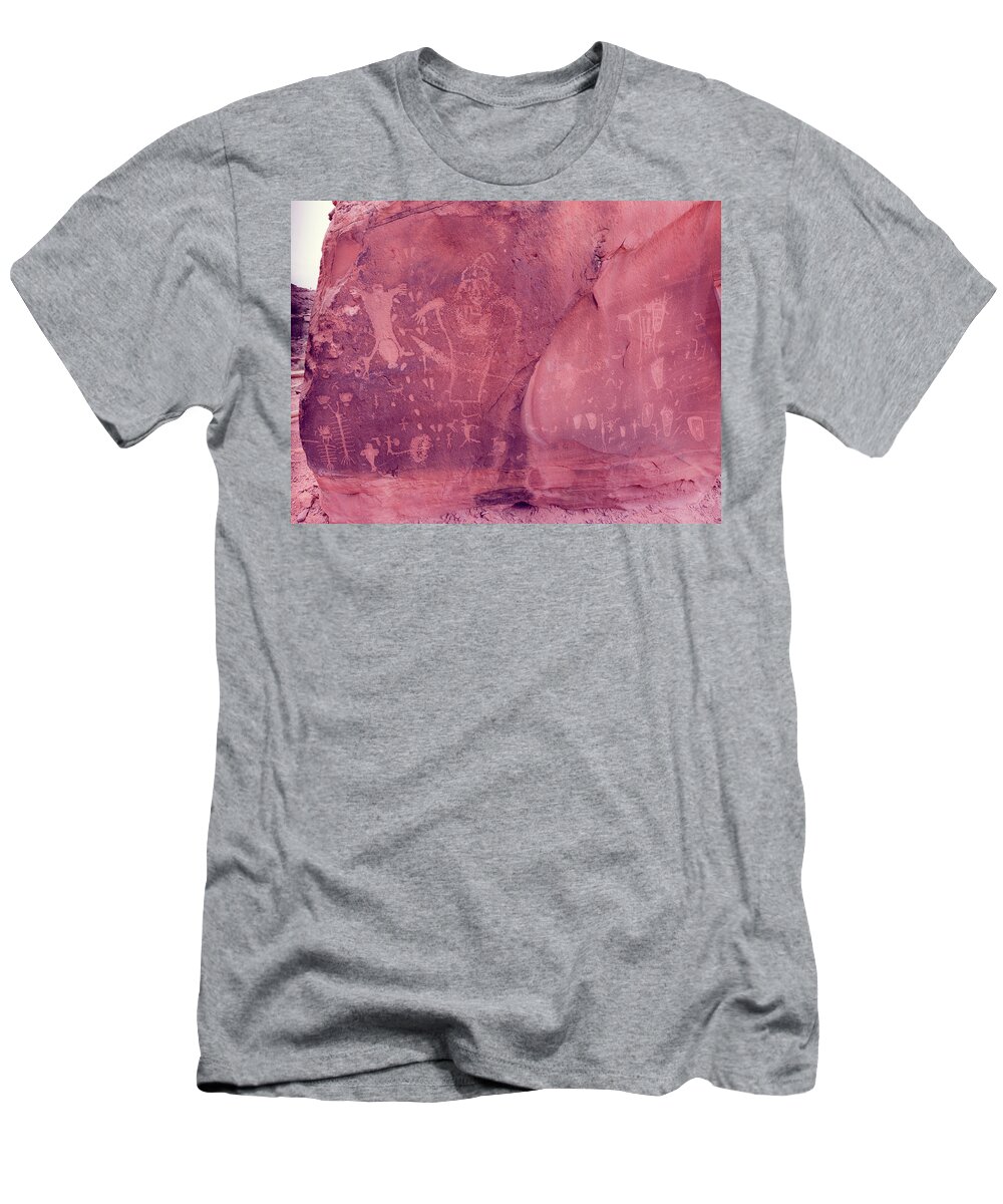Abstract T-Shirt featuring the photograph Muted Desert Birthing Sceene by Kyle Lee