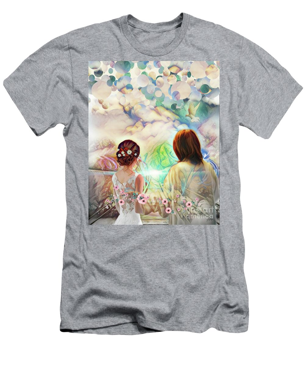Jen Page T-Shirt featuring the digital art My Beloved by Jennifer Page