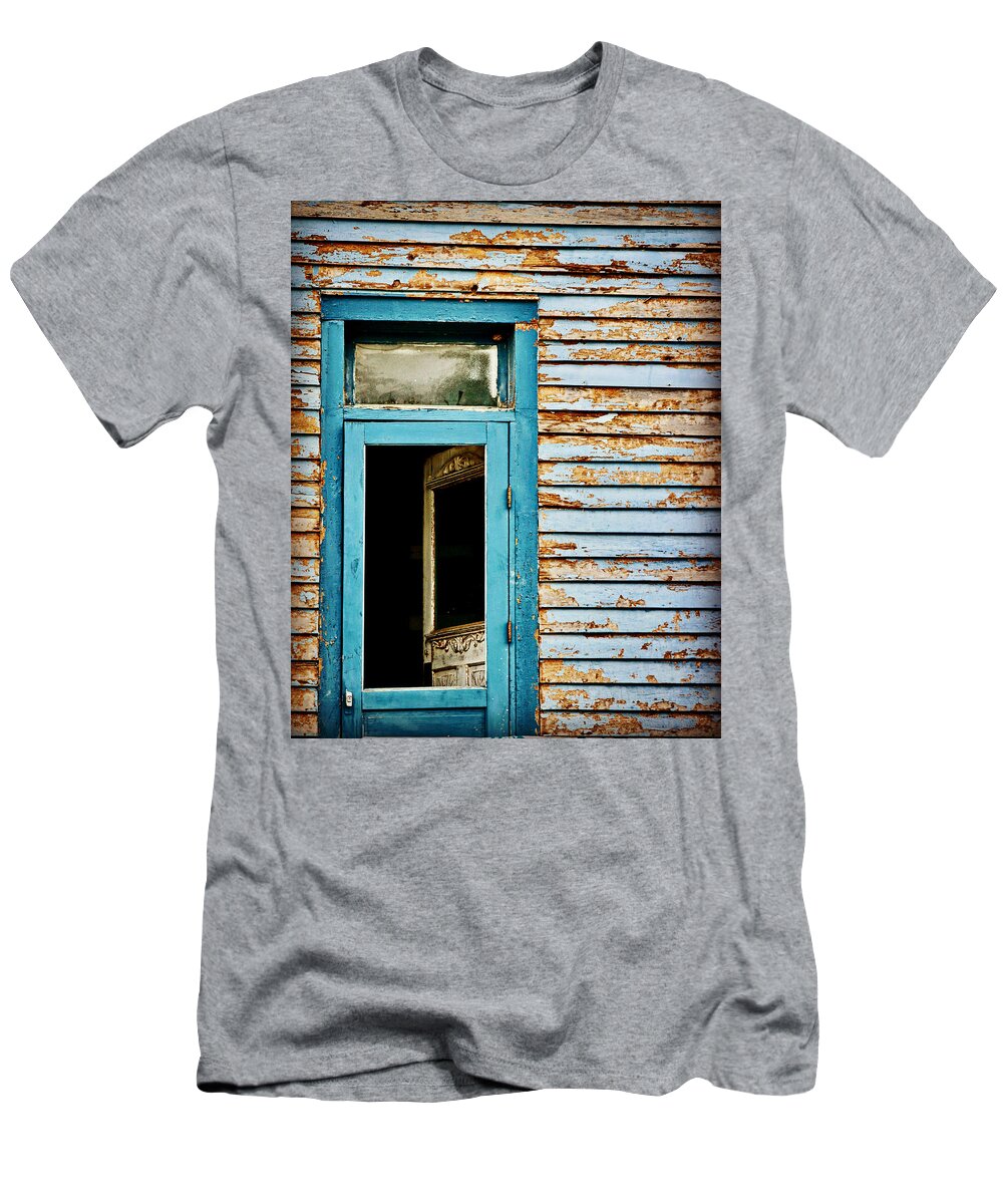 Mysterious T-Shirt featuring the photograph Mysterious Door by Sarah Lilja