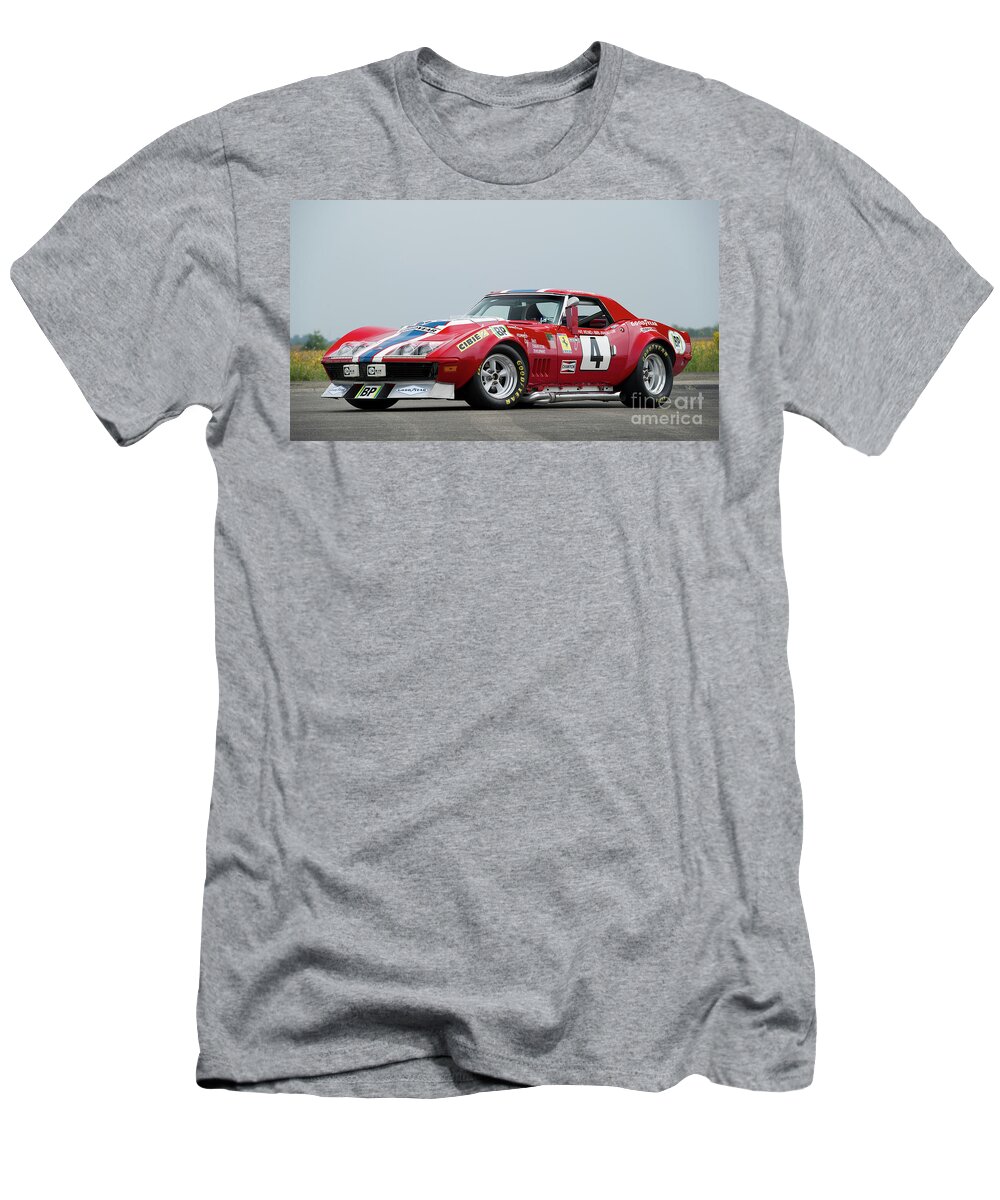 Nascar T-Shirt featuring the photograph Nascar Corvette by Action