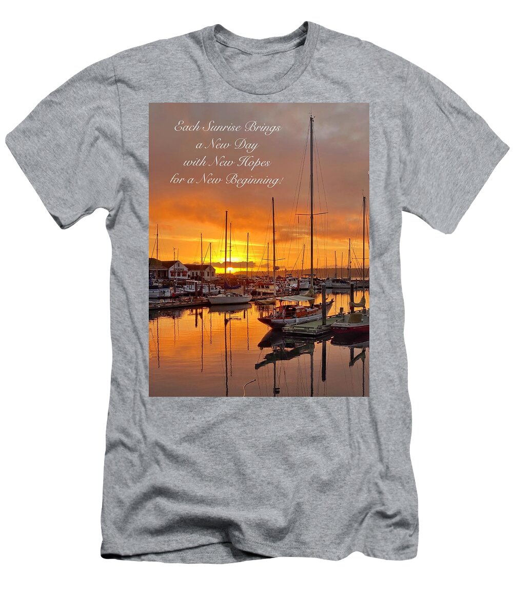 Sunrise T-Shirt featuring the photograph One Day At A Time by Jerry Abbott
