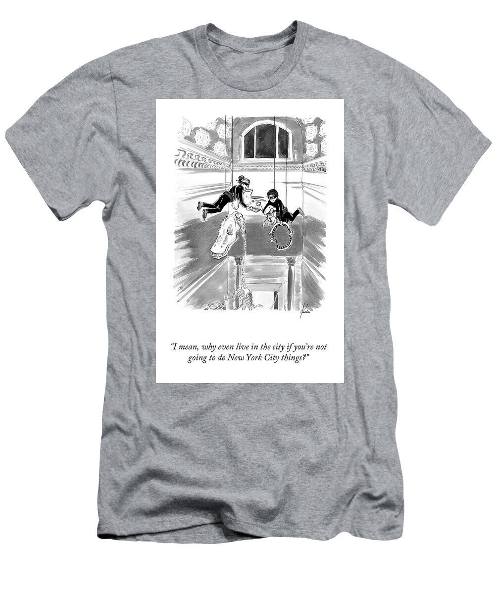 “i Mean T-Shirt featuring the drawing New York City Things by Kendra Allenby