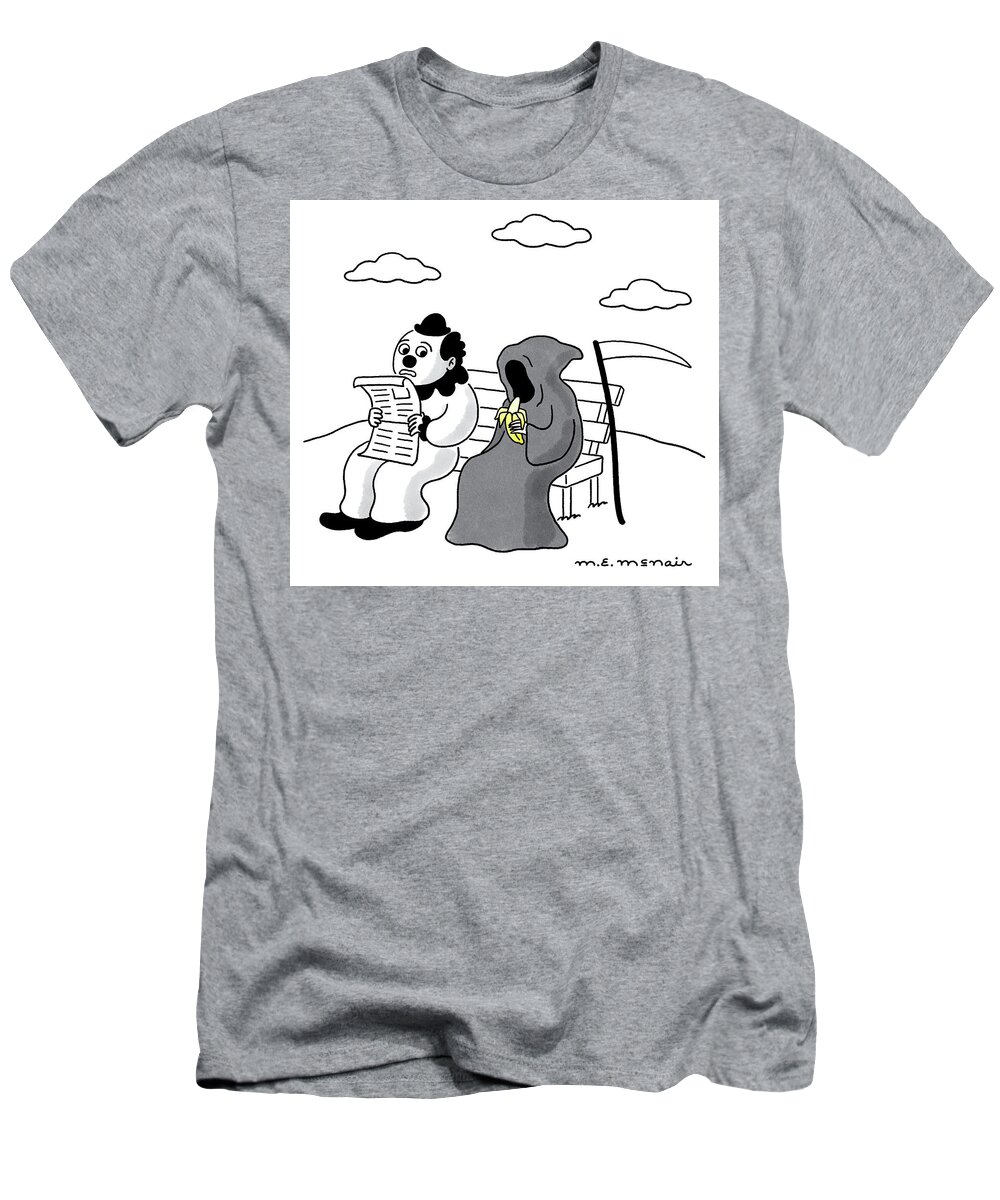 Captionless T-Shirt featuring the drawing New Yorker February 13, 2023 by Elisabeth McNair