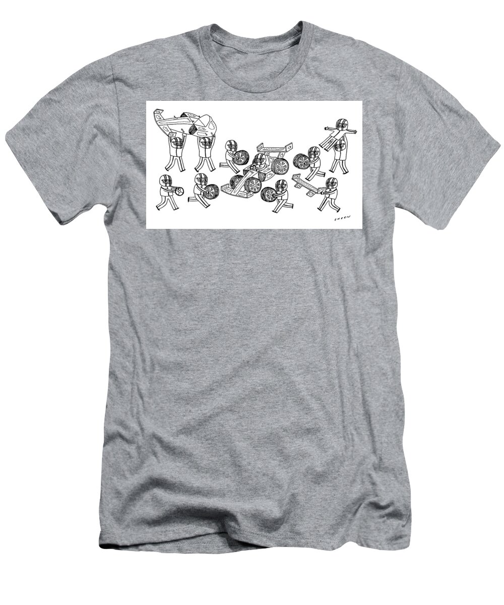 Captionless T-Shirt featuring the drawing New Yorker June 5, 2023 by Justin Sheen
