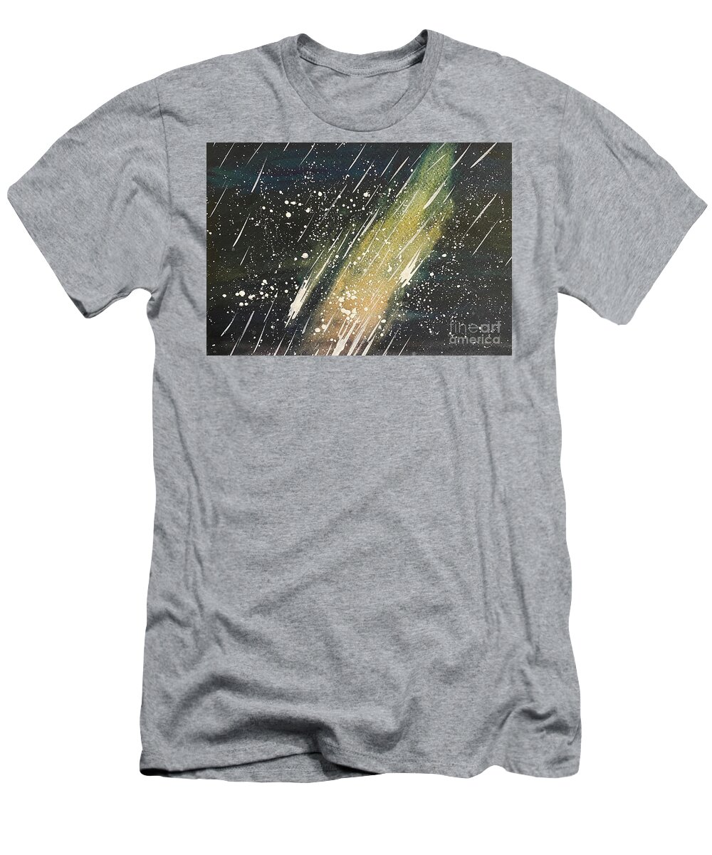 Stars T-Shirt featuring the painting Night Sky by Lisa Neuman