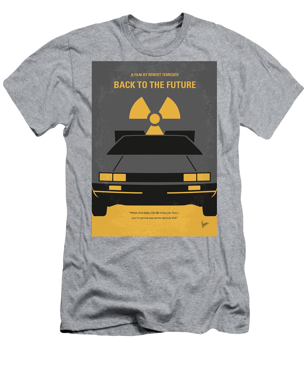 Back To The Future T-Shirt featuring the digital art No183 My Back to the Future minimal movie poster by Chungkong Art