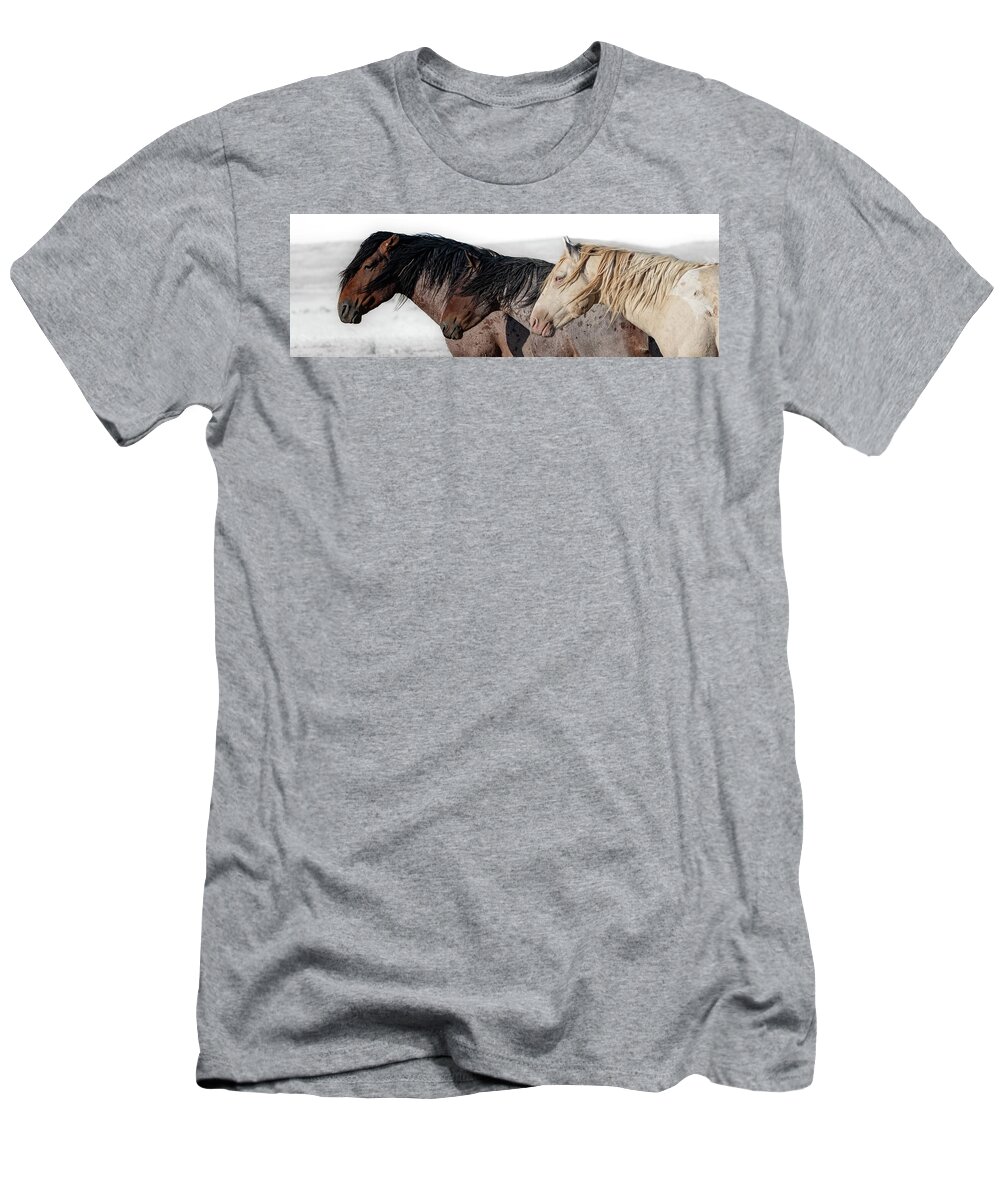 Panorama T-Shirt featuring the photograph Norman and Friends by Mary Hone