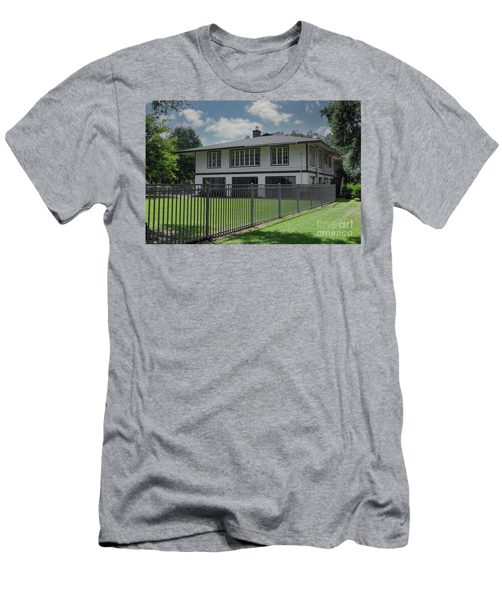 Officers Quarters T-Shirt featuring the photograph Officers Quarters - North Charleston Navy Base by Dale Powell