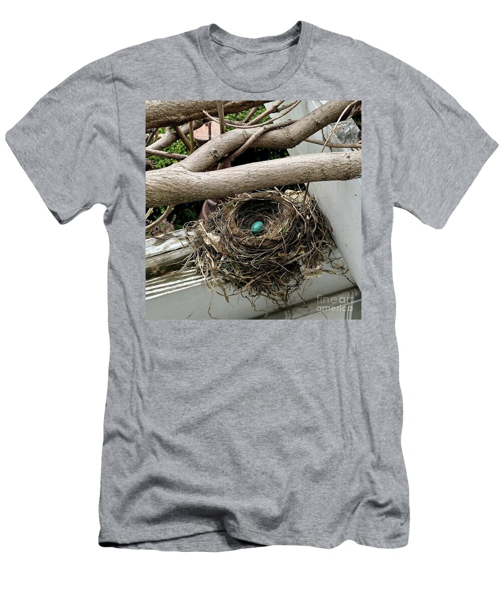Robin’s Egg T-Shirt featuring the photograph Only Child by Kate Conaboy