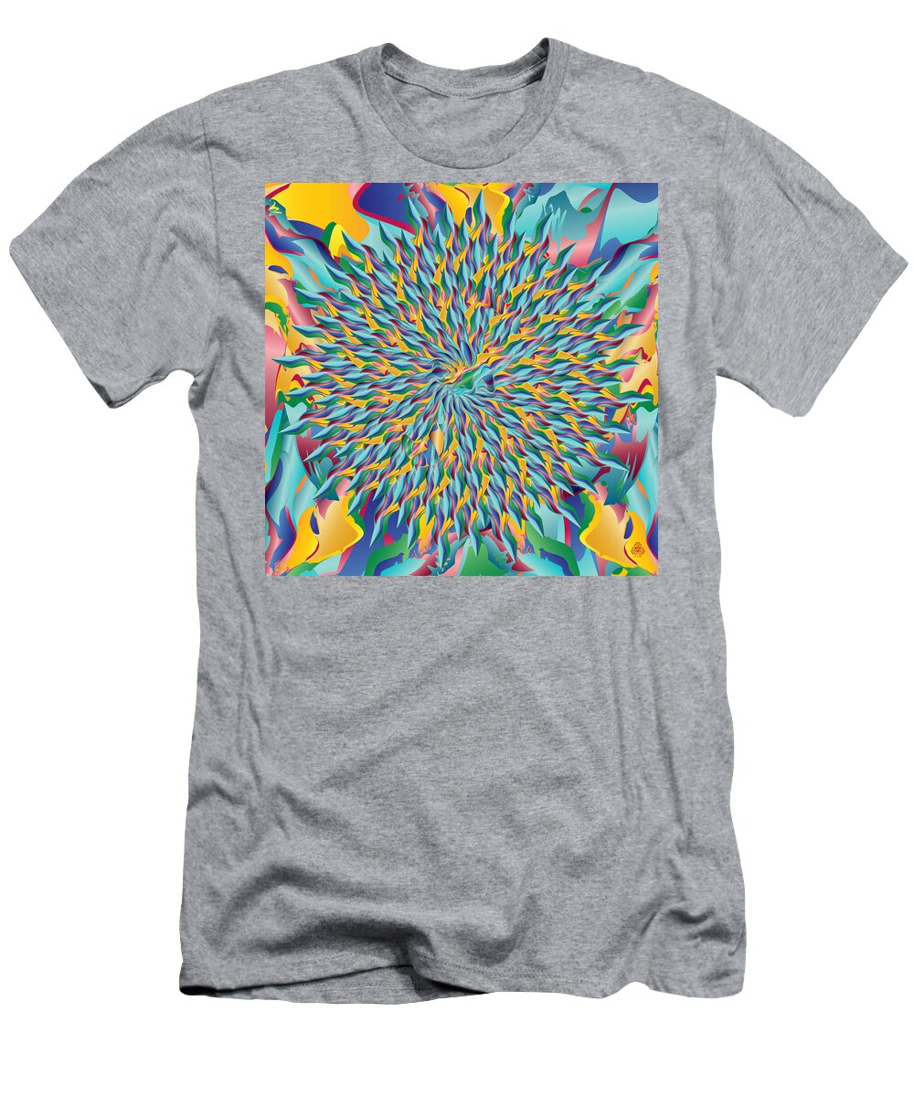 Mandala Graphic Design T-Shirt featuring the digital art Ornativo Vero Circulus No 4223 by Alan Bennington