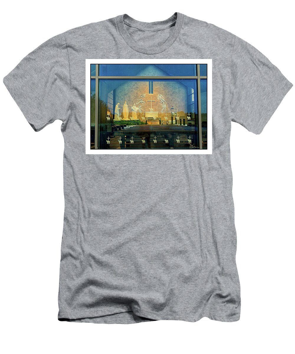 Shrine T-Shirt featuring the photograph Our Lady of Knock Shrine-Ireland by Peggy Dietz