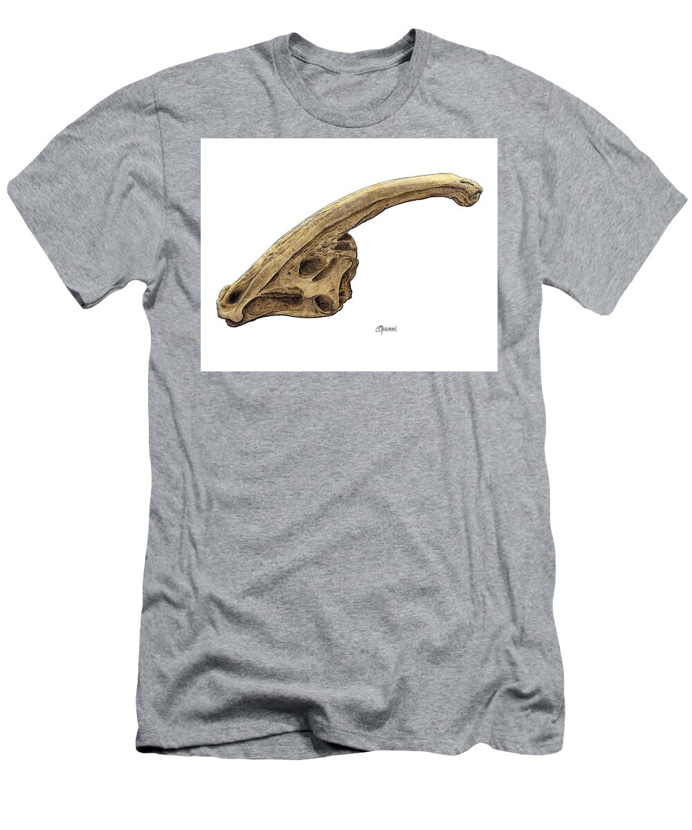 Parasaurolophus T-Shirt featuring the digital art Parasaurolophus by Rick Adleman