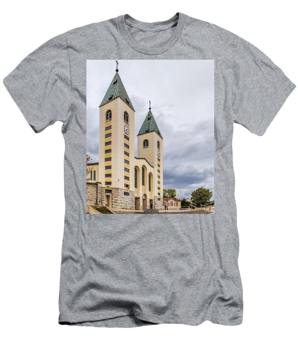 Bosnia T-Shirt featuring the photograph Parish Church by Vivida Photo PC