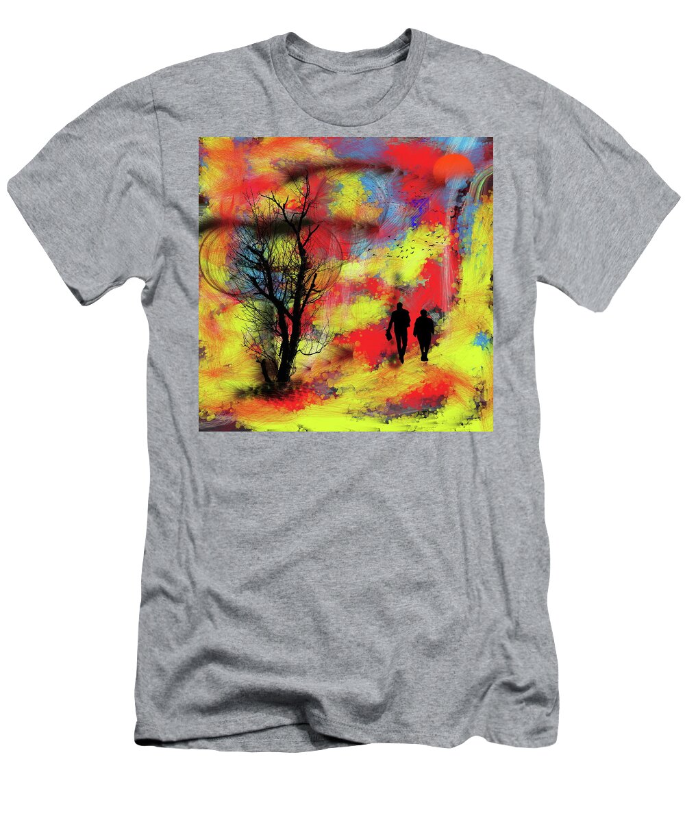 Advanced Art Photography T-Shirt featuring the mixed media Passion For Colourful World Around Us by Aleksandrs Drozdovs
