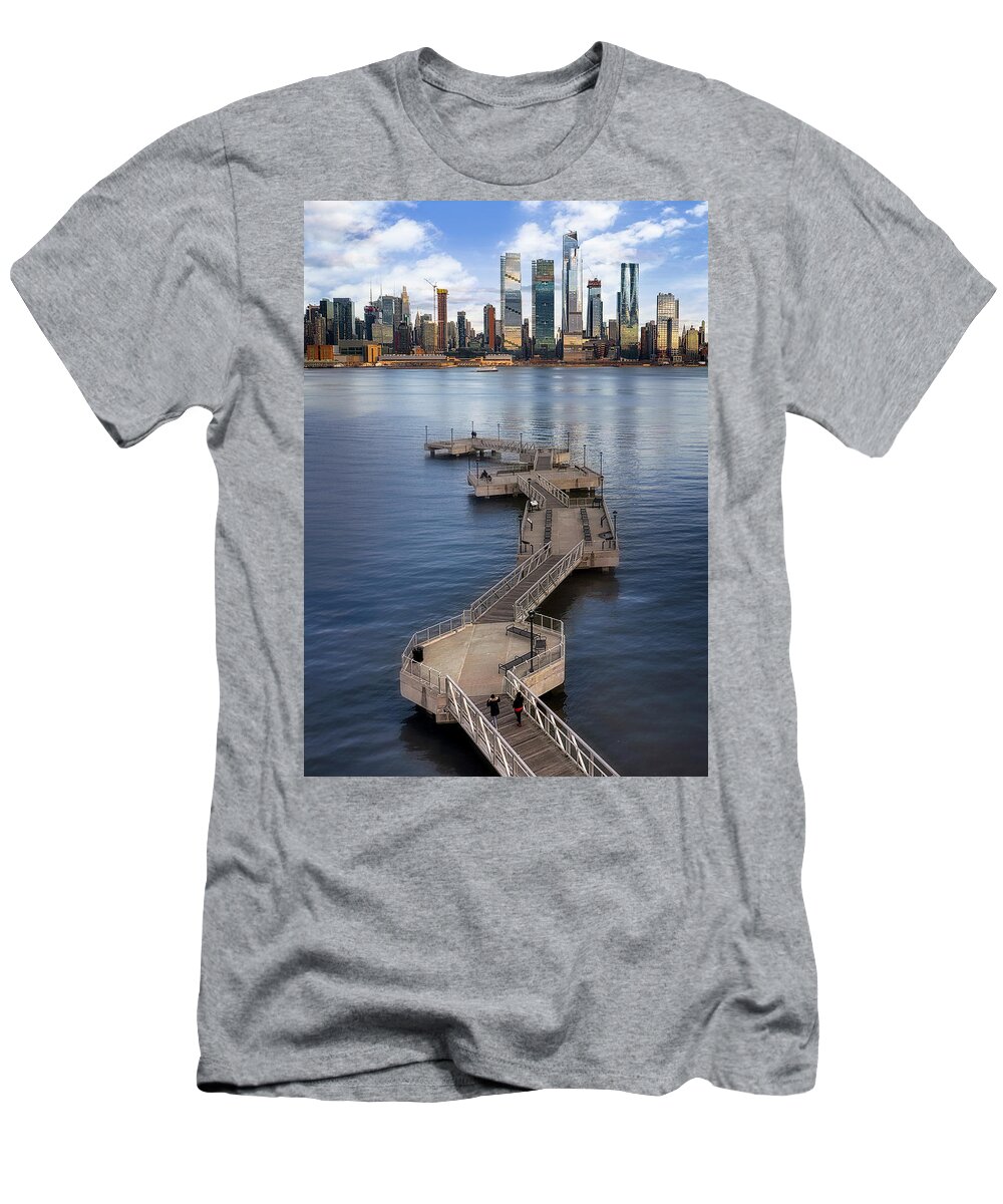 Nyc T-Shirt featuring the photograph Path To NYC by Susan Candelario
