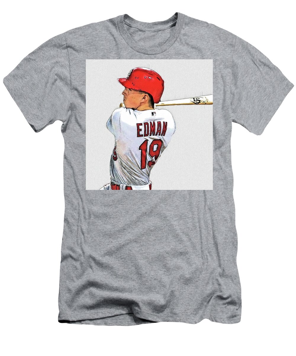 Paul DeJong - 3B - St. Louis Cardinals Long Sleeve T-Shirt by Bob Smerecki  - Pixels