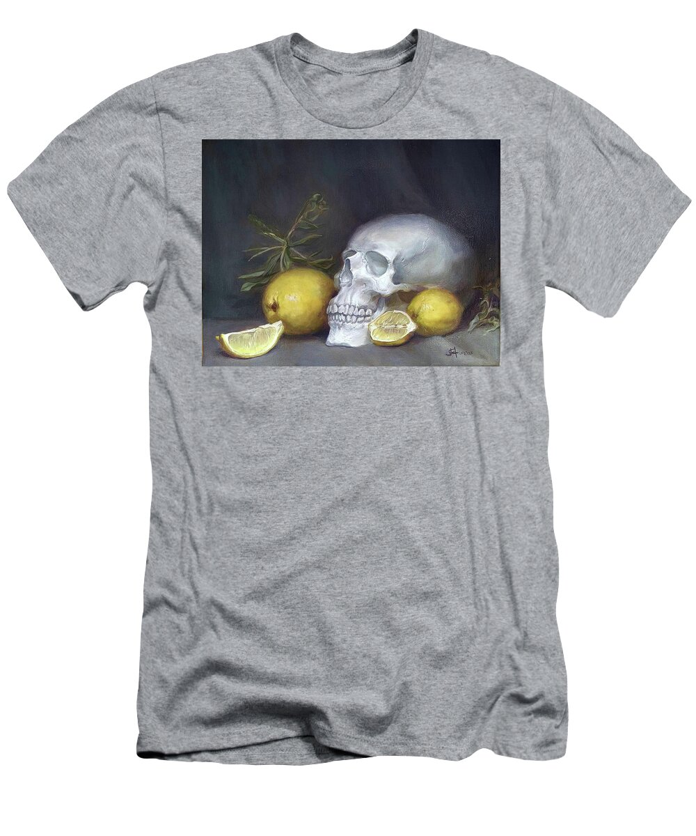 Vanitas T-Shirt featuring the painting Peace and Balance by James Andrews