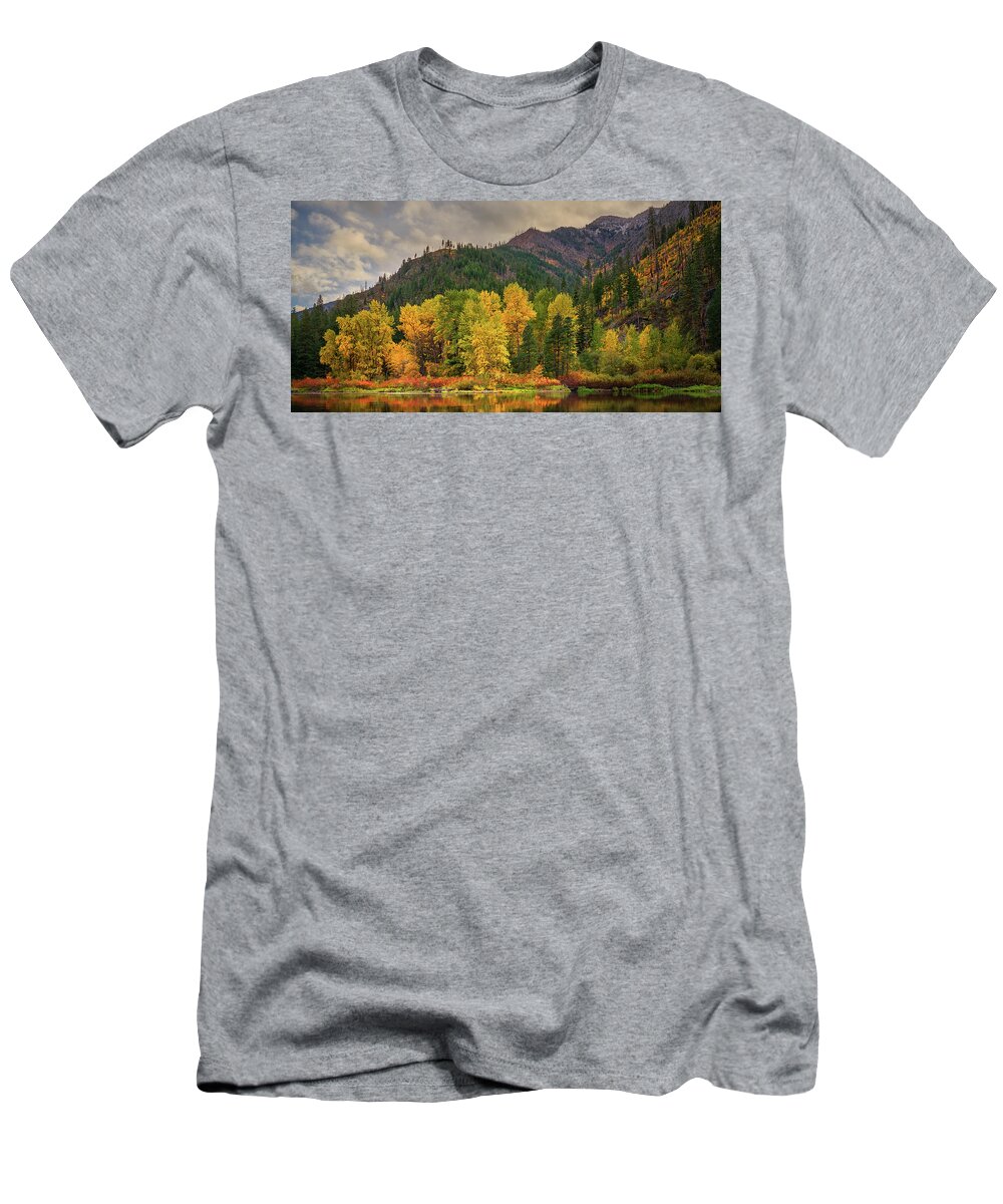 Fall T-Shirt featuring the photograph Picturesque Tumwater Canyon by Dan Mihai