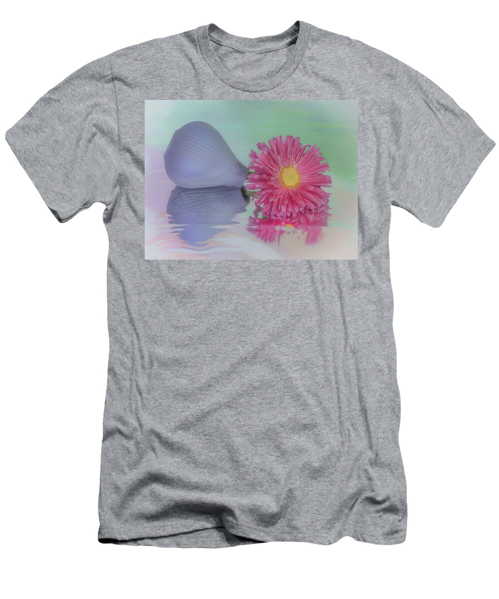Pink Aster T-Shirt featuring the photograph Pink Asters Beauty by Sylvia Goldkranz