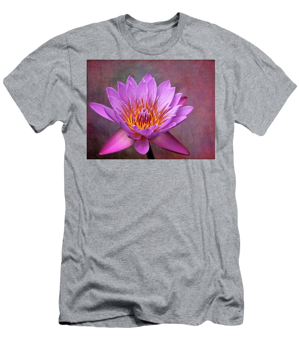 Lotus T-Shirt featuring the photograph Pink Lady Water Lily by Judy Vincent