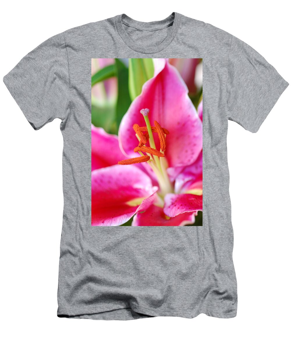 Lily T-Shirt featuring the photograph Pink Lily 1 by Amy Fose