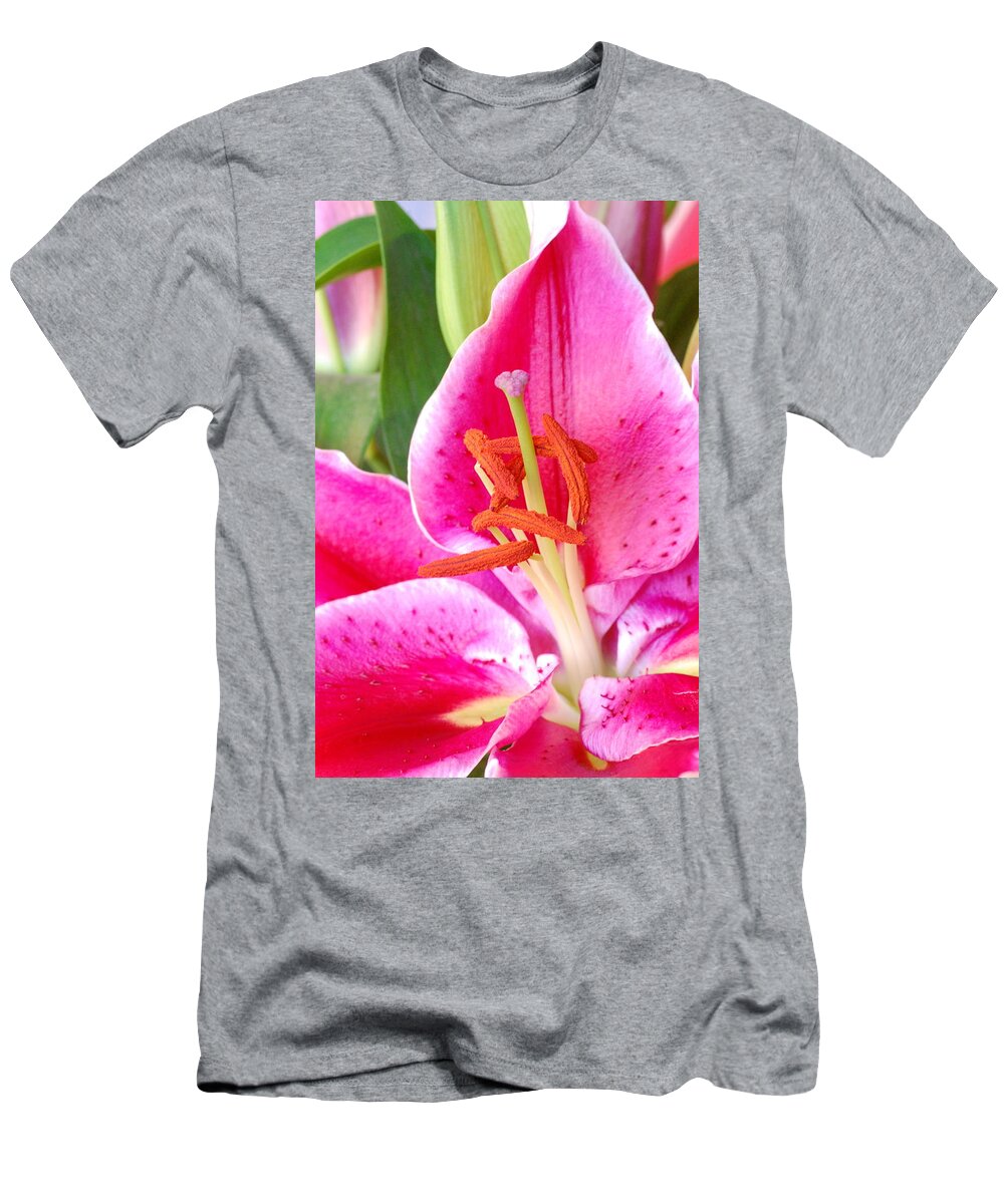 Lily T-Shirt featuring the photograph Pink Lily 2 by Amy Fose