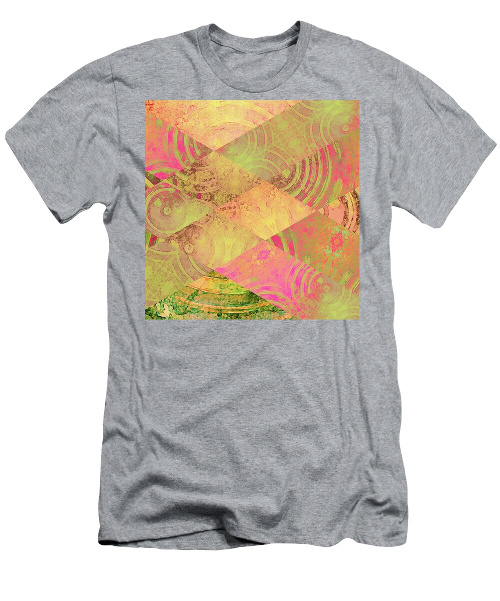 Pattern T-Shirt featuring the digital art Pink Patch by Krista Droop