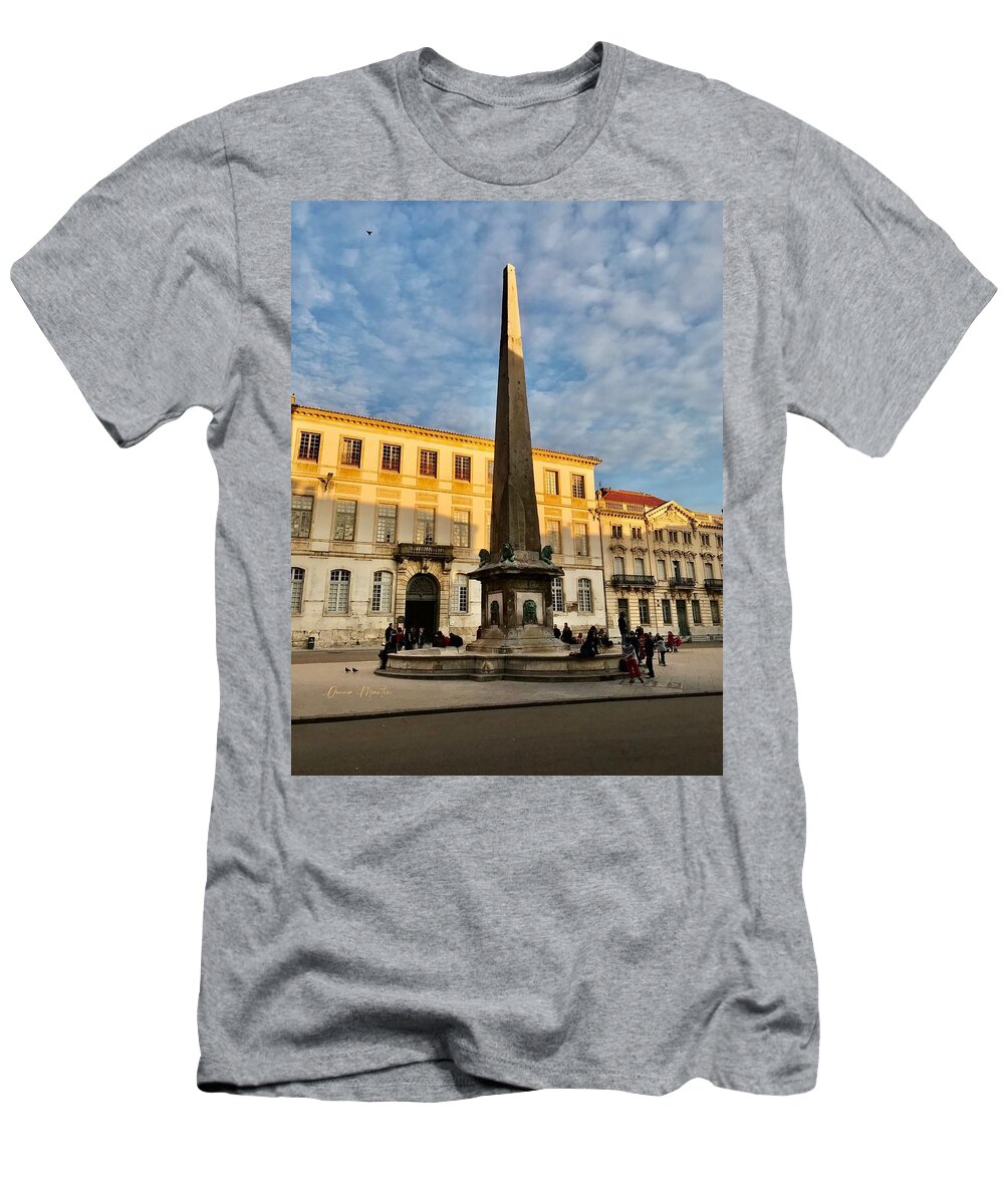 Place De La République T-Shirt featuring the photograph Place de la Republique in Arles by Donna Martin