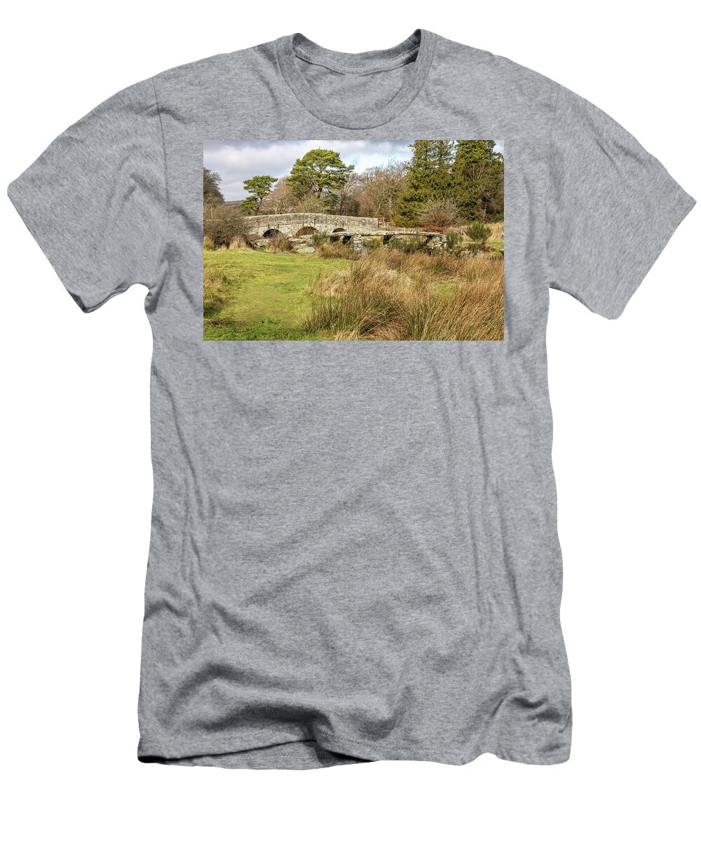 Medieval T-Shirt featuring the photograph Postbridge Clapper by Shirley Mitchell