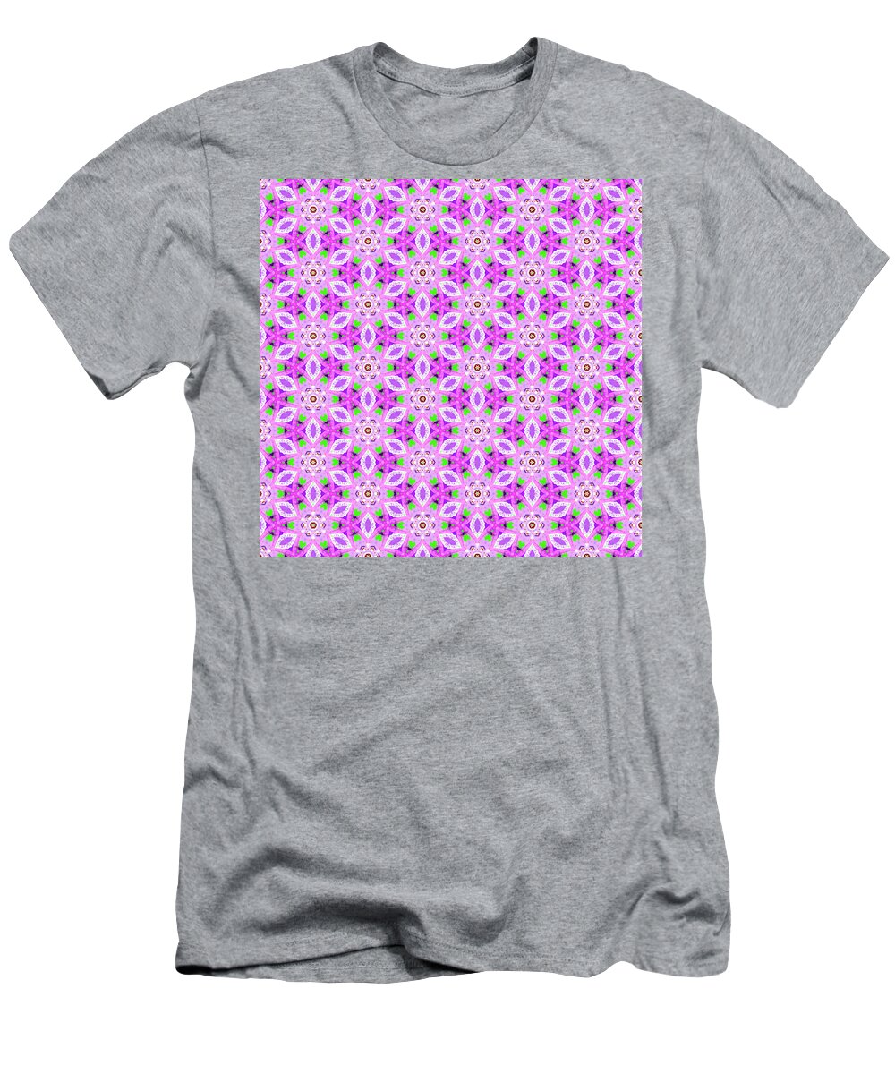 Pretty T-Shirt featuring the photograph Pretty Pink Kaleidoscope Pattern 1 by Marianne Campolongo