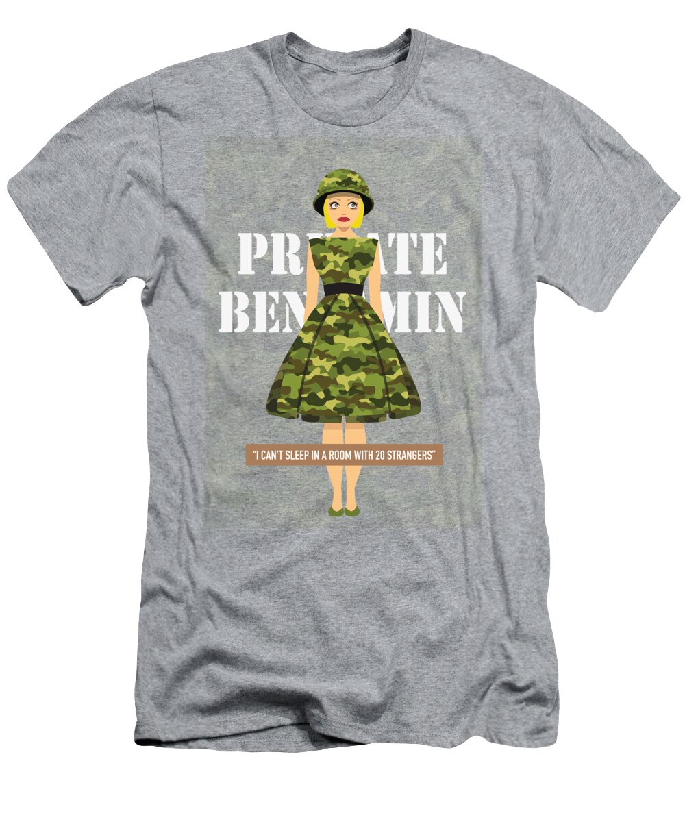 Movie Poster T-Shirt featuring the digital art Private Benjamin - Alternative Movie Poster by Movie Poster Boy