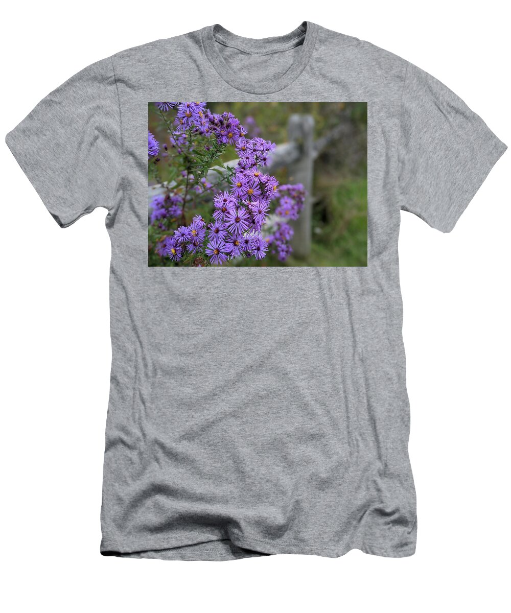  T-Shirt featuring the photograph Purple Beauty at the Park by Brad Nellis