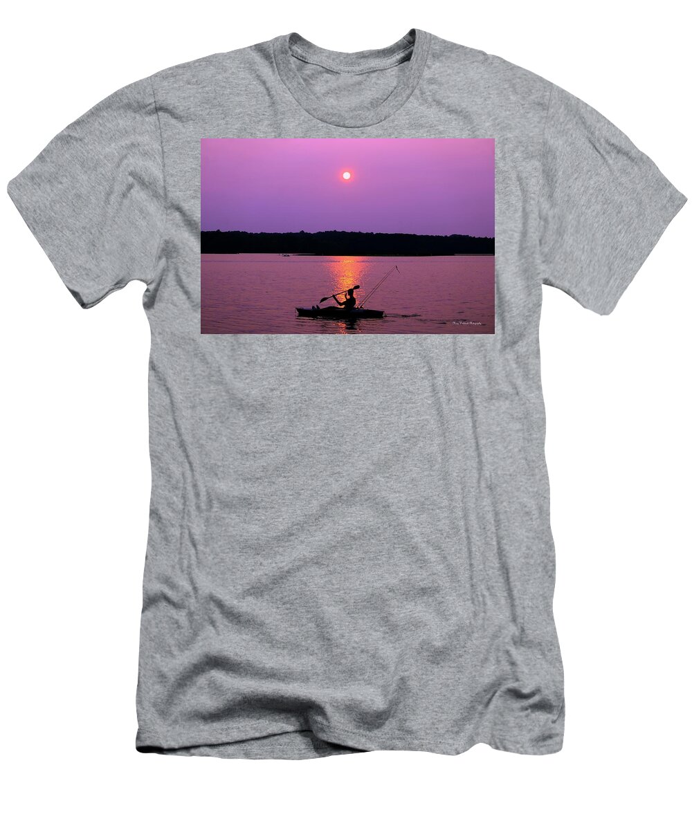 Sunset T-Shirt featuring the photograph Purple Haze Sunset by Mary Walchuck