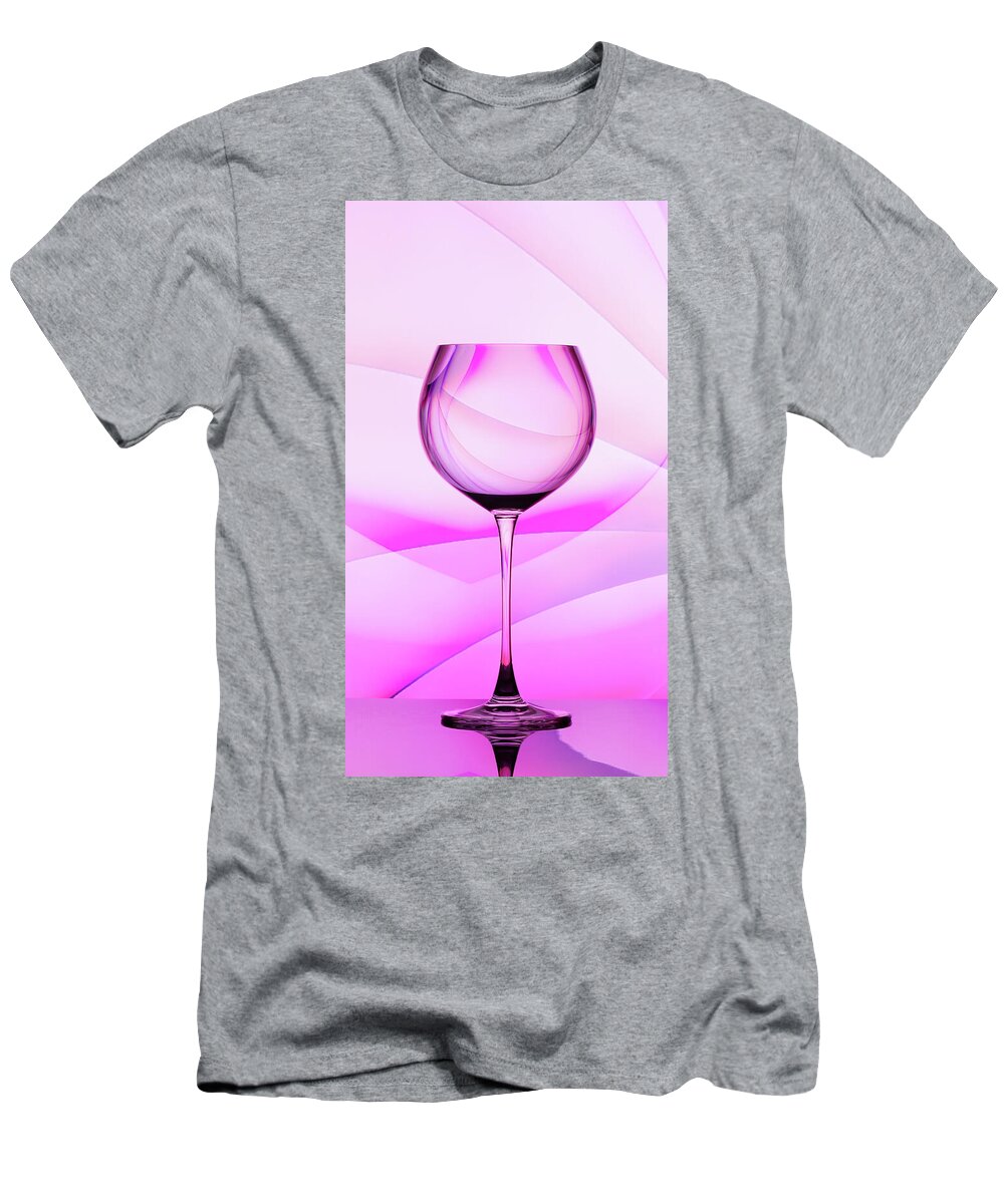 Glassware T-Shirt featuring the photograph Radiant - Triptych Middle by Elvira Peretsman